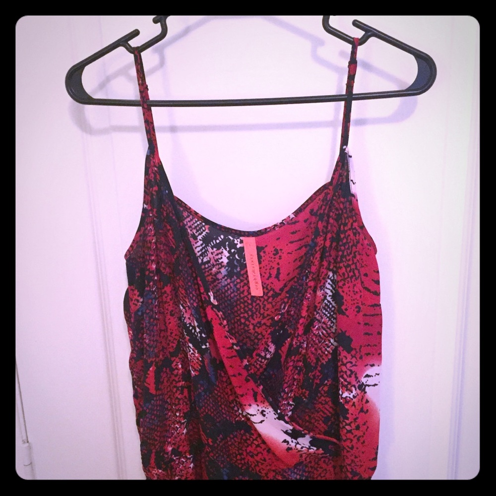 Eight Sixty Snakeskin Ruched Leg Jumpsuit